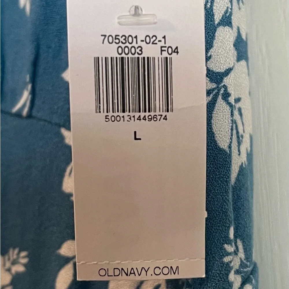 Old Navy Teal Floral Mini Dress - Picture 6 of 9